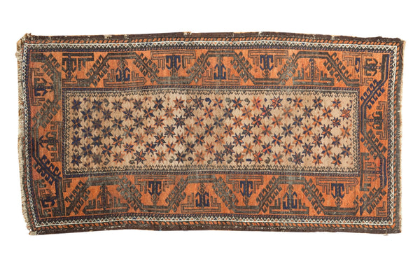 Vintage Camel Hair Belouch Rug