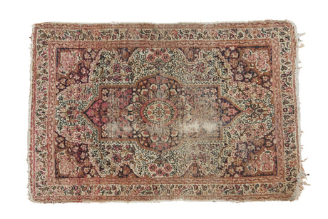 Antique Kerman Rug Mat