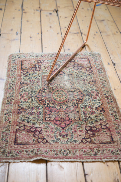 Antique Kerman Rug Mat