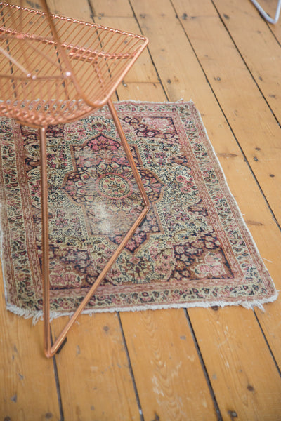 Antique Kerman Rug Mat