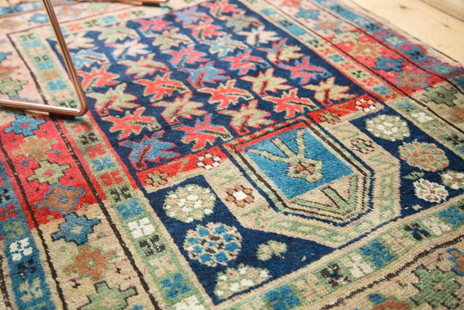 Vintage Caucasian Rug 2'10