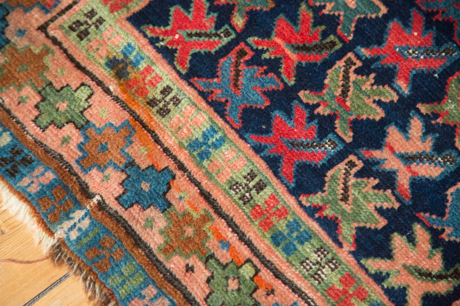 Vintage Caucasian Rug 2'10