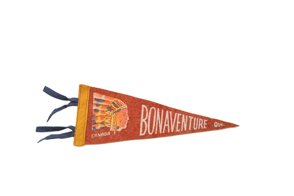Bonaventure Quebec Canada Felt Flag // ONH Item 3807