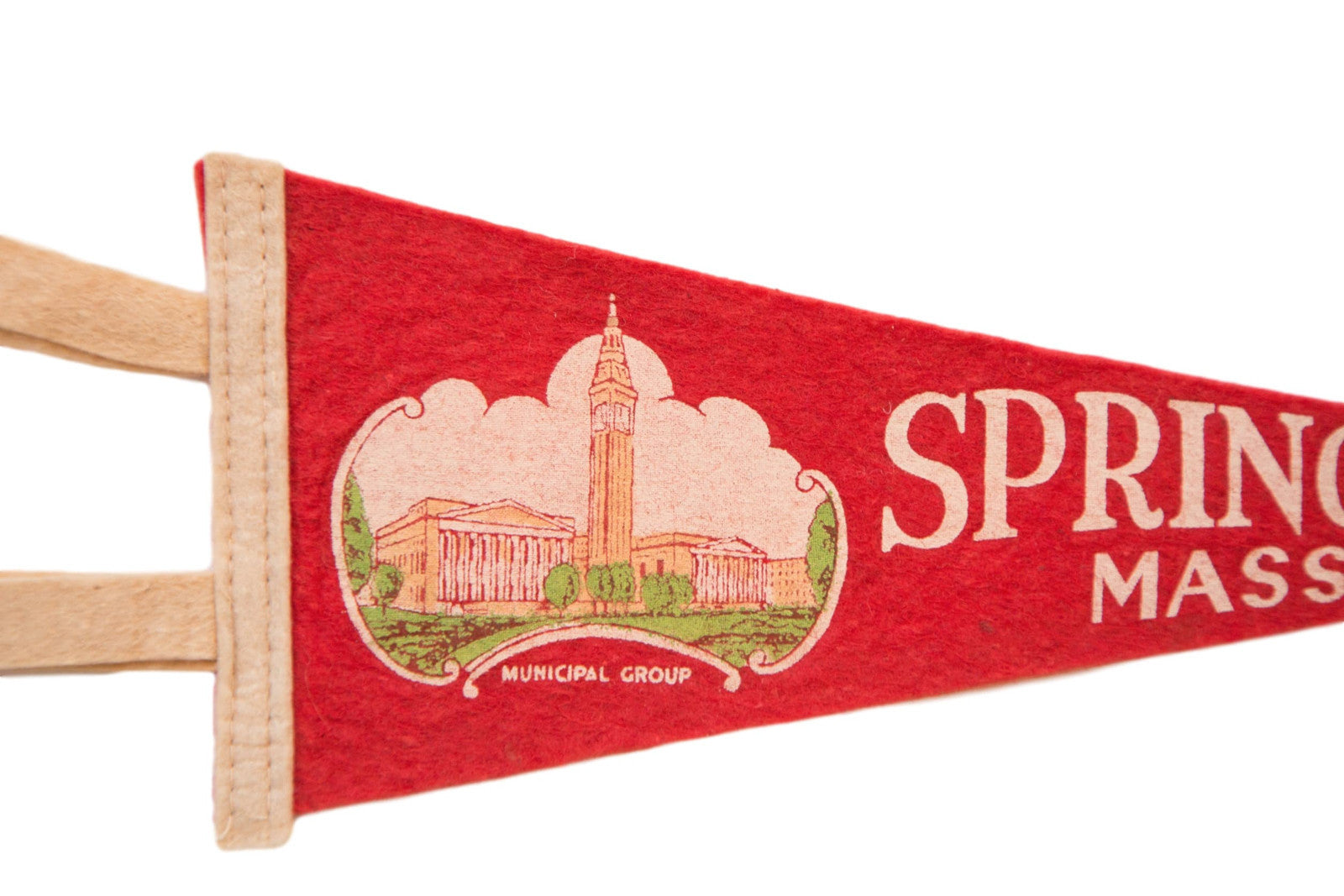 Springfield Massachusetts Felt Flag // ONH Item 3816 Image 1
