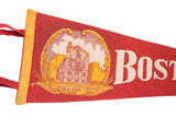 Red felt pennant: Old State House illustration framed in yellow, 'OLD STATE HOUSE' text.