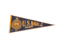 1980s US Naval Academy Felt Flag // ONH Item 3820
