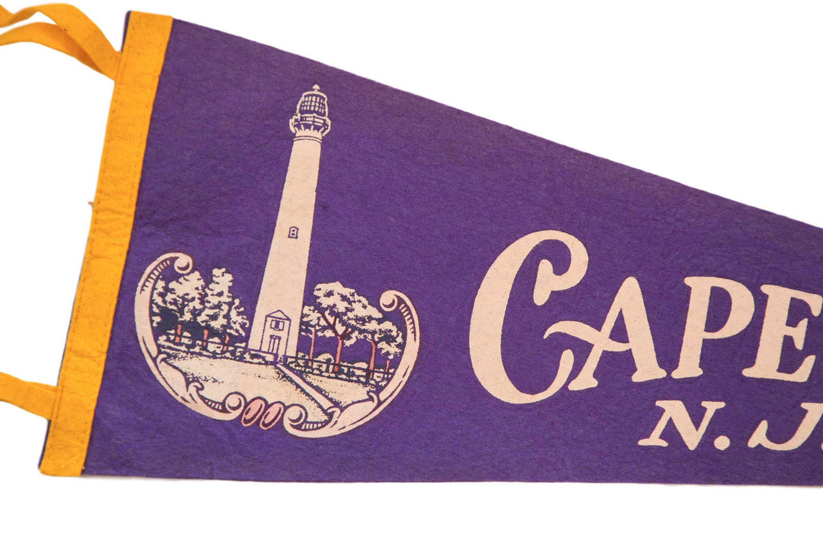 Cape May NJ Felt Flag // ONH Item 3822 Image 1