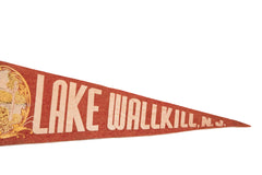 Antique Lake Wallkill NJ Felt Flag // ONH Item 3823 Image 2