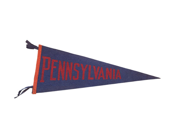 Extra Large Pennsylvania Felt Flag // ONH Item 3835