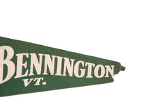 Large Green Bennington Vermont Felt Flag // ONH Item 3838 Image 2