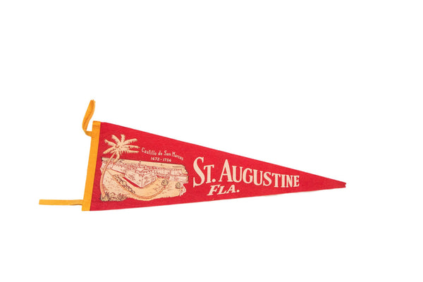 Castillo de San Marcos St Augustine Florida Felt Flag // ONH Item 3841