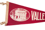 Burgundy felt pennant with 'Washington Headquarters' illustration and partial 'Valley' text.