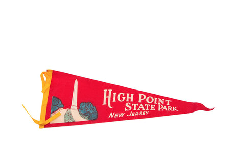 High Point State Park NJ Felt Flag // ONH Item 3848