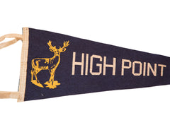 High Point NJ Deer Felt Flag // ONH Item 3852 Image 1