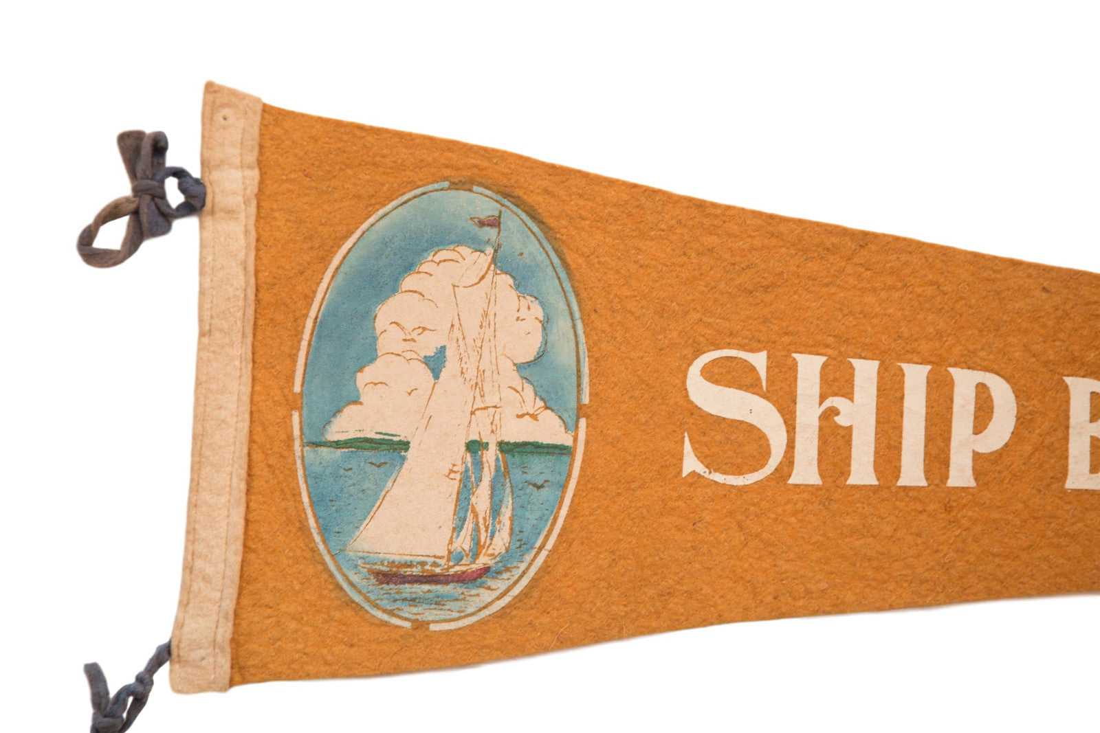 Ship Bottom NJ Long Beach Island Felt Flag // ONH Item 3853 Image 1
