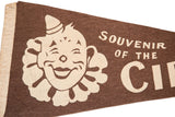 Smiling circus clown and 