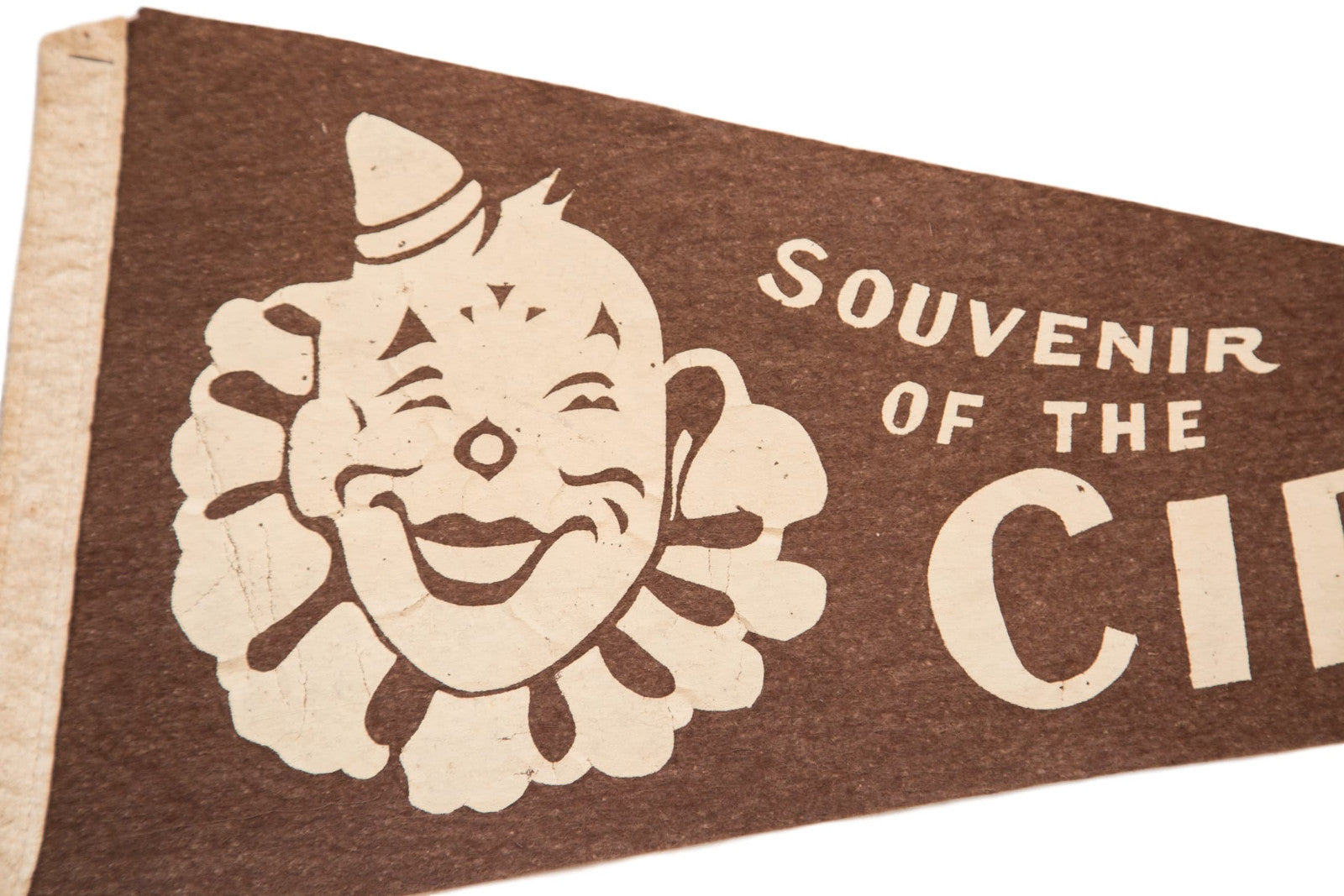 Souvenir of the Circus Felt Flag // ONH Item 3855 Image 1