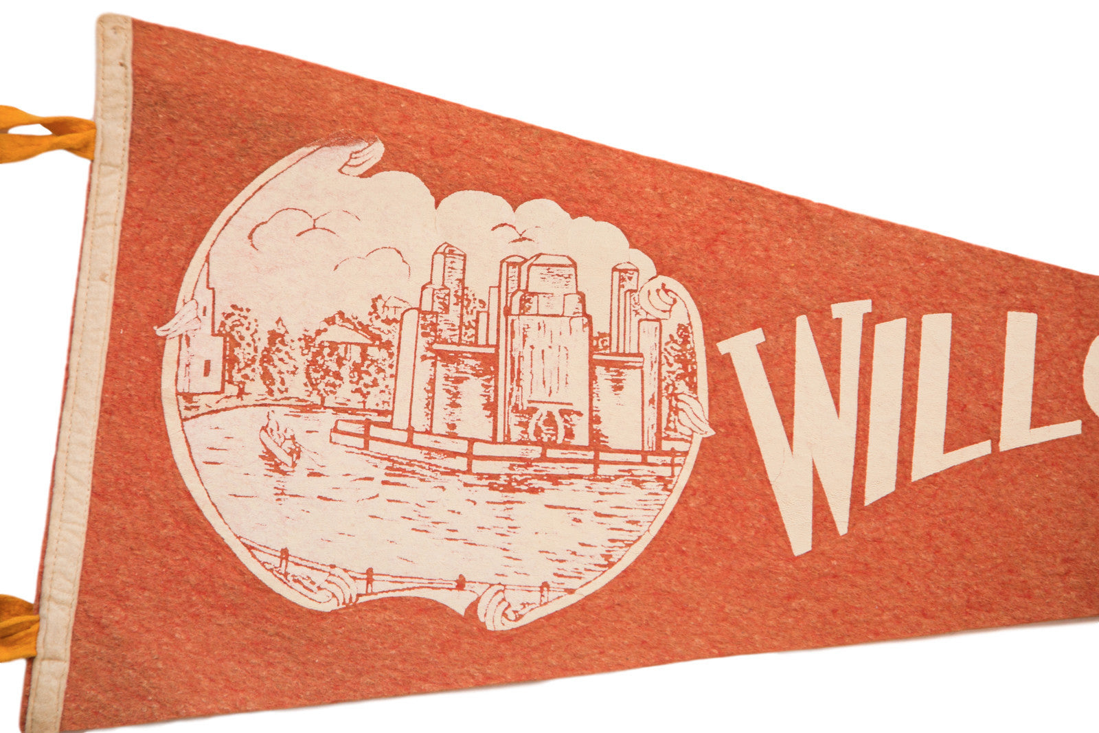 Willow Grove Park Pennsylvania Northeast High School Philadelphia PA Felt Flag // ONH Item 3860 Image 1