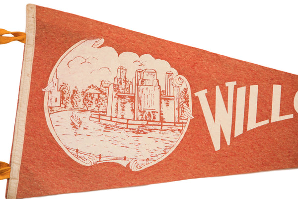 Willow Grove Park Pennsylvania Northeast High School Philadelphia PA Felt Flag // ONH Item 3860 Image 1