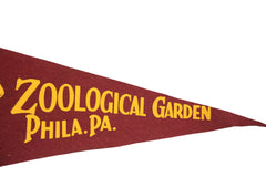 Zoological Garden Philadelphia PA Felt Flag // ONH Item 3882 Image 2