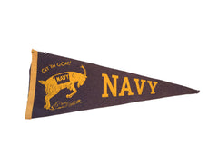 Navy with Get Em Goat Felt Flag // ONH Item 3891