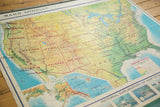 Vintage Rand McNally USA map section of Great Lakes and southeastern states.