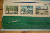 Vintage Rand McNally map detail: 'SWAMPS' and 'DESERT' panels, distressed green base.