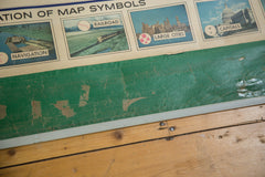 Vintage Rand Mcnally Usa Pull Down Map