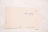Reverse of vintage NY postcard with a divided back, stamp box, and publisher information.