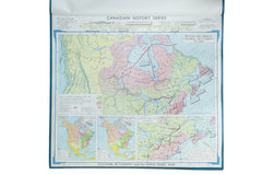 Vintage Denoyer-Geppert Canadian History Map Series