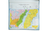 Colorful 1970s Canadian History map depicting North America during the War for Independence.