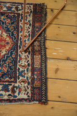 The fully intact original side cord selvage and borders of an antique Persian rug.