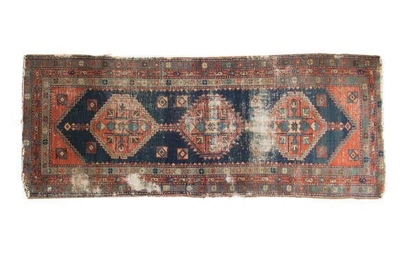 Antique Heriz Area Rug Runner