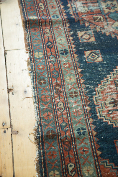 Antique Heriz Area Rug Runner