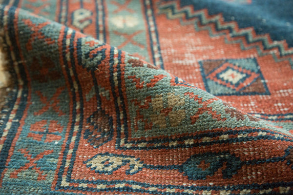 Antique Heriz Area Rug Runner