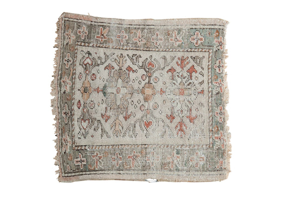Vintage Oushak Square Rug Mat