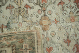 Hand-knotted Oushak rug edge with exposed foundation, fringe, and secure selvage.