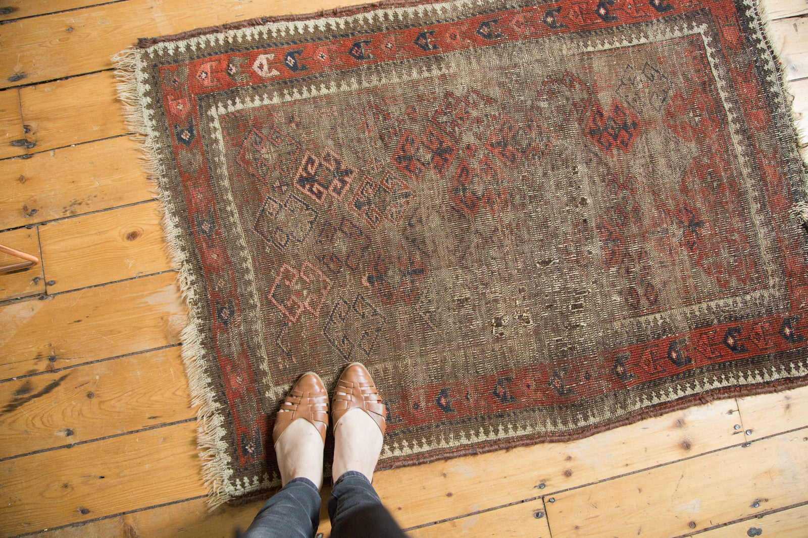 Vintage Belouch Square Rug