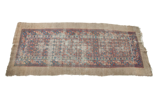 3x8 Antique Camel Hair Serab Style Runner // ONH Item 1460