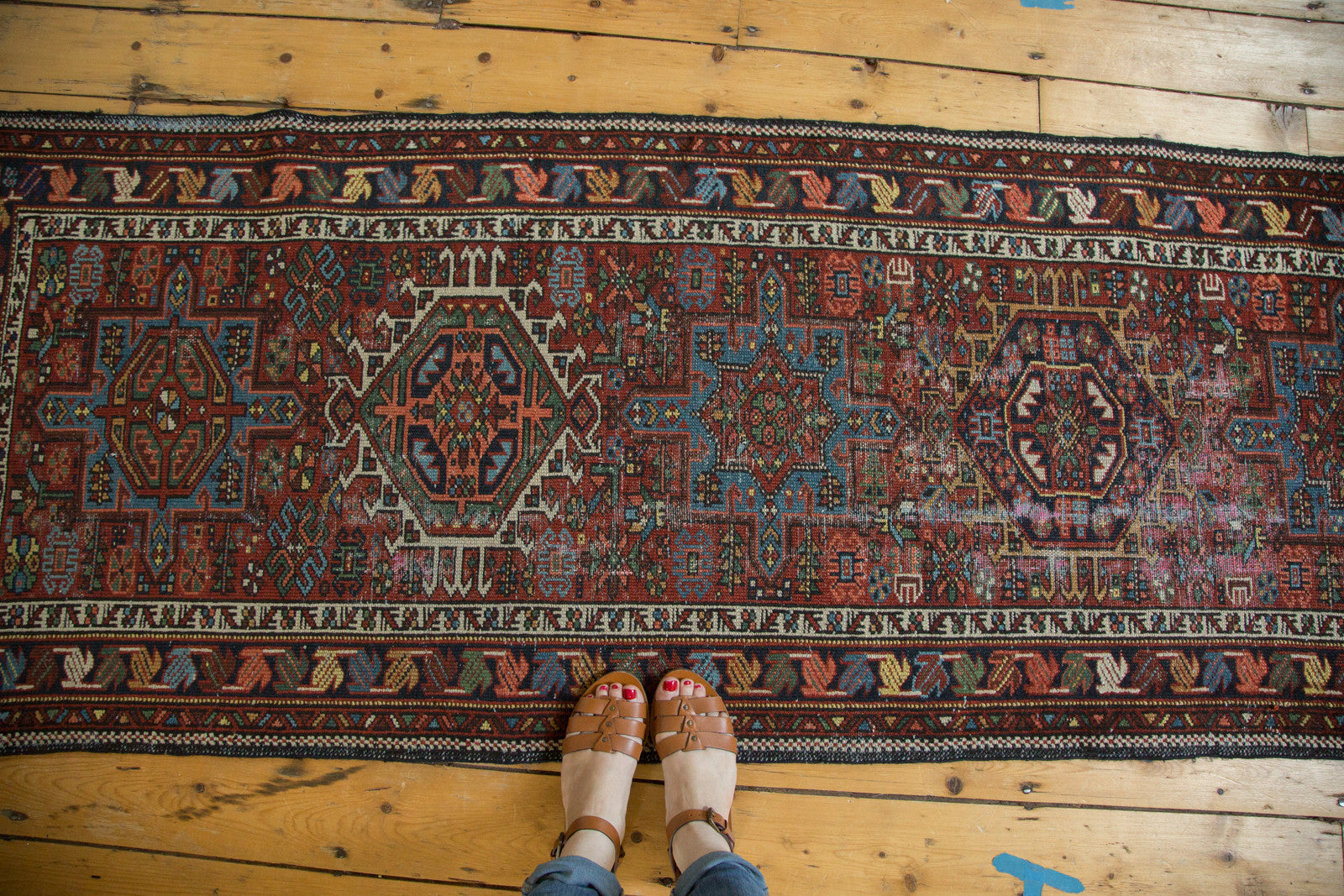  Vintage Karaja Rug Runner / Item 4013 image 2