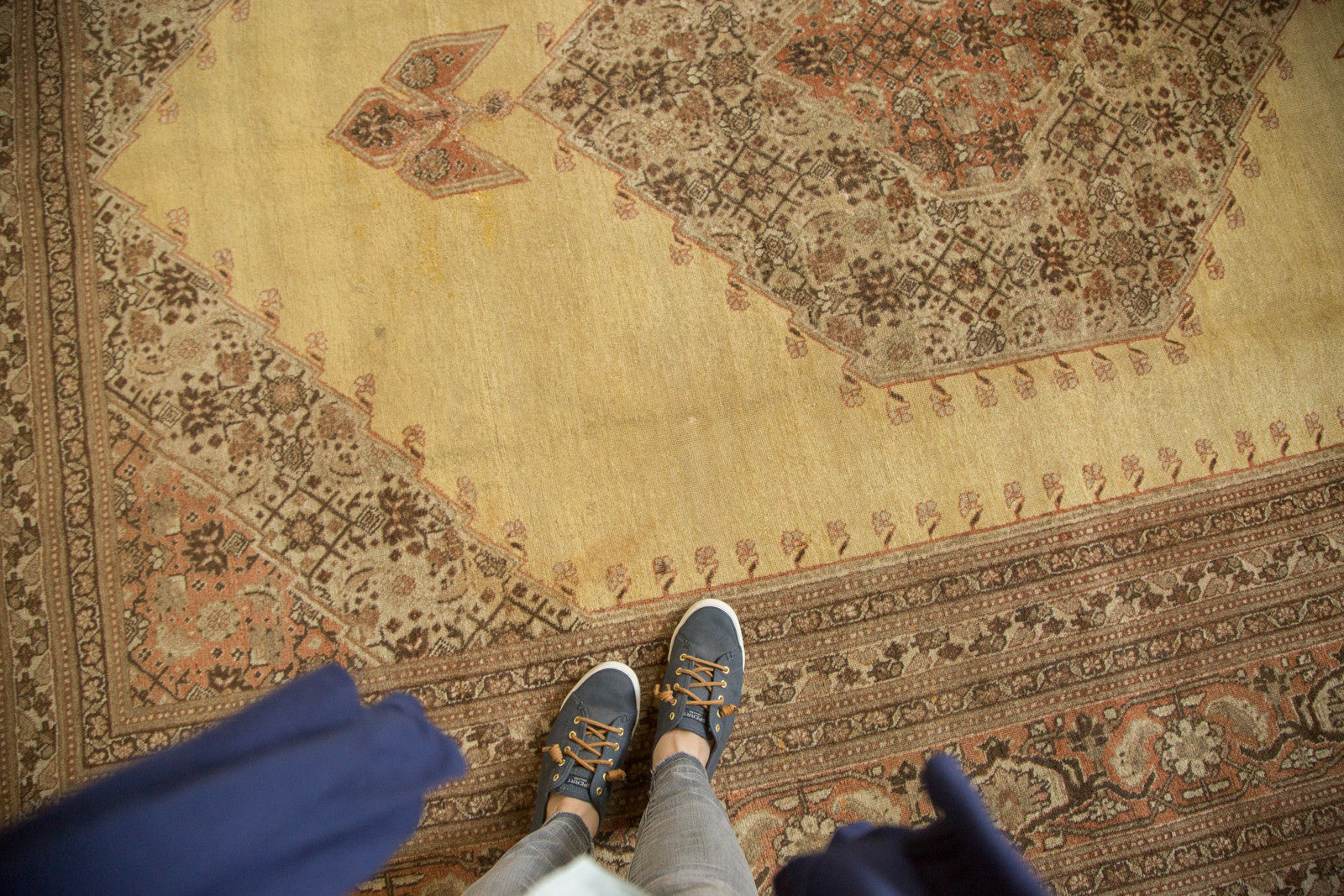 Vintage Tabriz Carpet