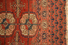 Antique Turkmen Square Rug