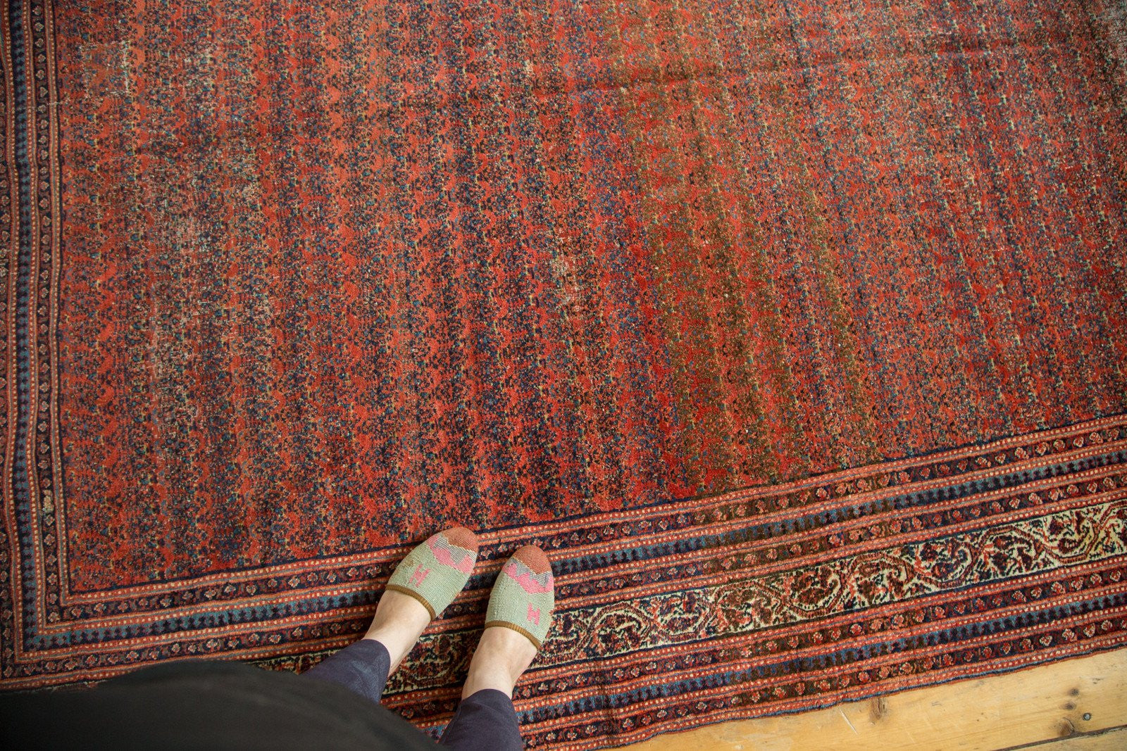 Antique Fine Malayer Rug Runner Allover Design