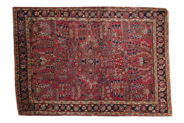 3.5x5 Vintage American Sarouk Rug // ONH Item 4076