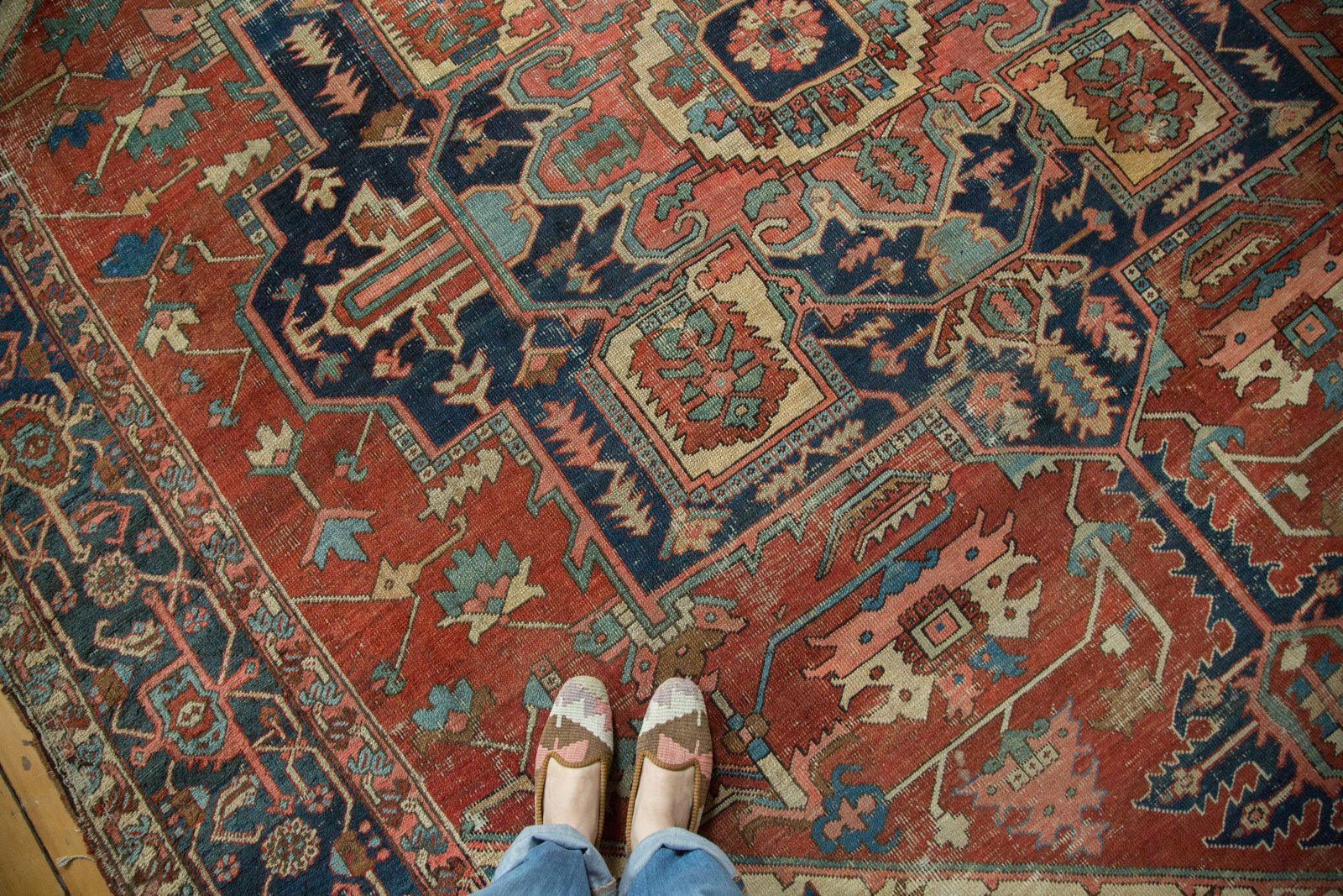 Antique Serapi Carpet
