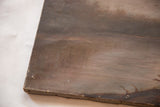 Worn bottom edge of the antique landscape painting with visible canvas texture and discoloration.