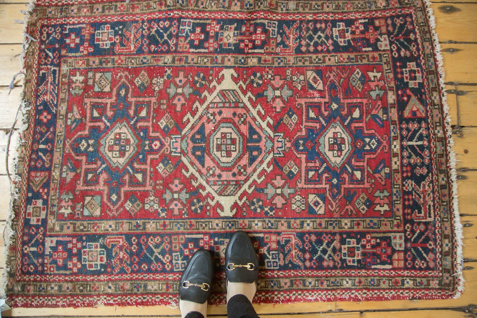 Vintage Karaja Square Rug