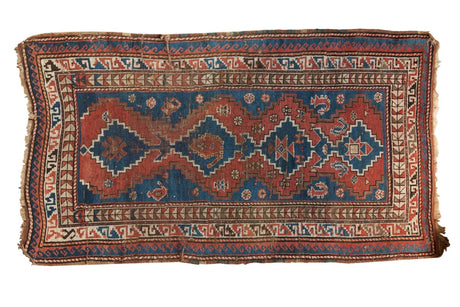 3.5x6.5 Vintage Caucasian Rug // ONH Item 4142