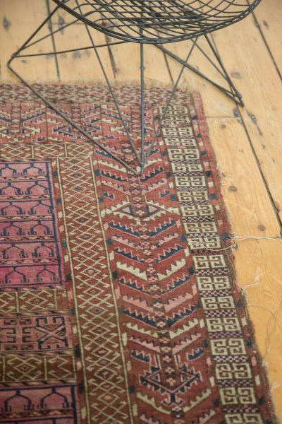 4.5x5 Antique Turkmen Square Rug // ONH Item 4143 Image 6