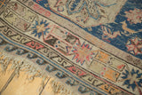 Original wave design border and intact fringe from an Antique Caucasian Soumac carpet.